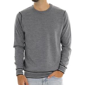 MAGLIA CONTRASTI +39MASQ GRIGIO